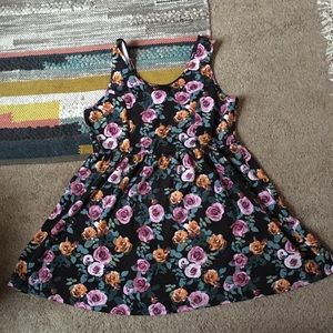 Floral print fit and flare dress 3x